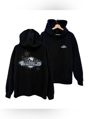 Stake World Marquee Graphic Hoodie Online Casino Gambling $95 MSRP